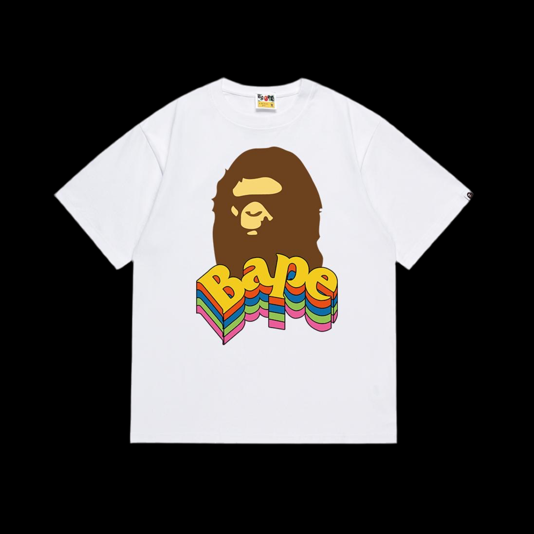 Multicolor Bape Ape Head Tee