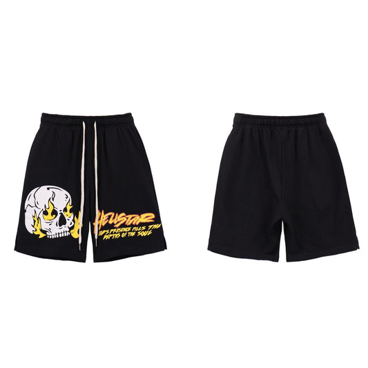 Hellstar Fire Skull Shorts